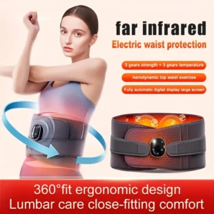 Waist massager Far infrared heat compress Decompression Abdominal back Support with ergonomic design